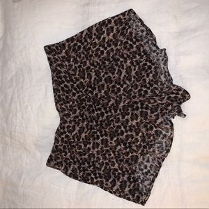Free People Leopard Shorts!
